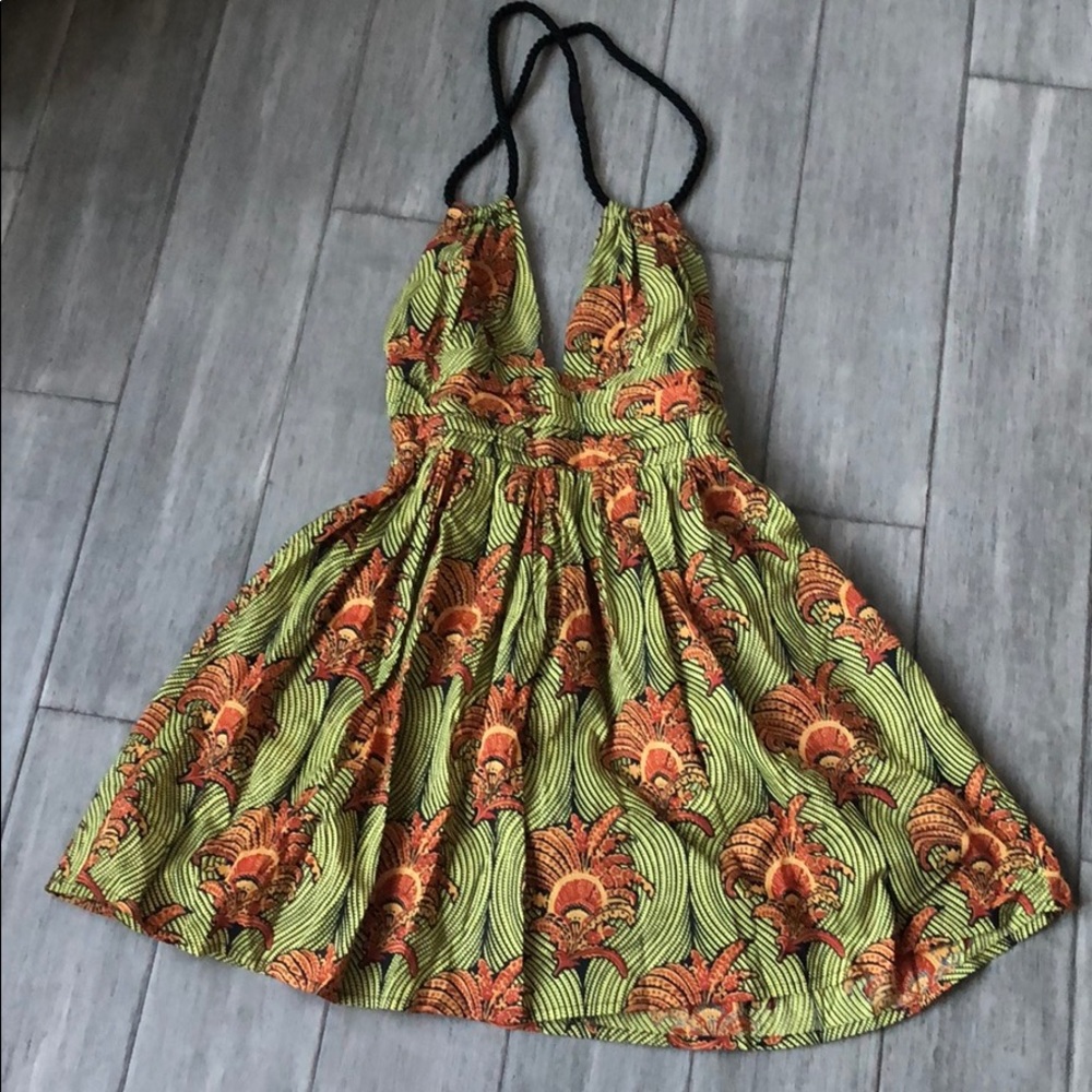 TOPSHOP African print dress